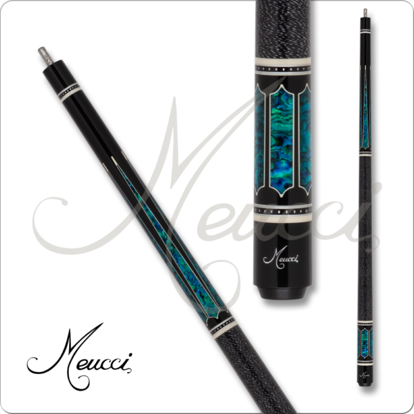 Meucci – 21st Century – Black w/ Blue – w/ Carbon Pro Shaft | Golden Break Billiards