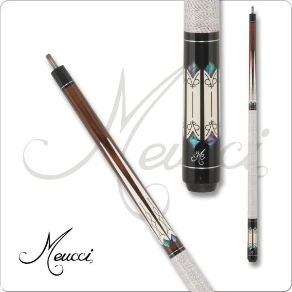 Meucci – JS – Brown w/ Cream Points & Paua Shell | Golden Break Billiards