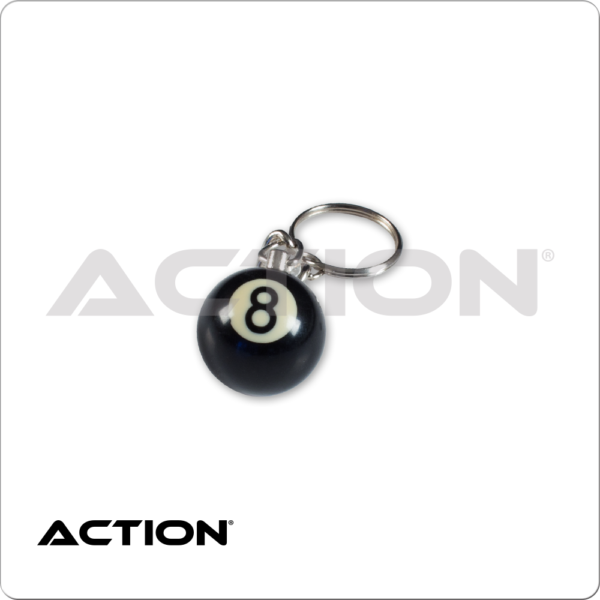 NI8BK1 8-Ball Keychain | Golden Break Billiards