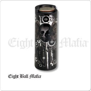 Coin Holder – Eight Ball Mafia Skull & Wings | Golden Break Billiards