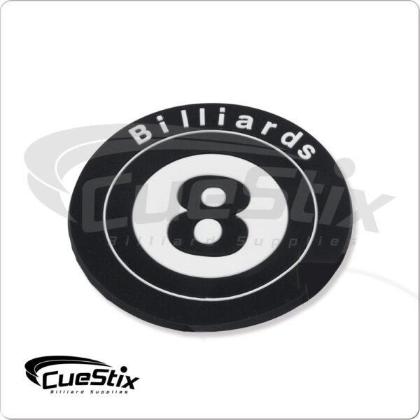 8-Ball Rubber Coaster | Golden Break Billiards