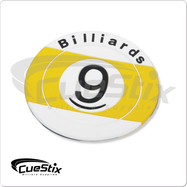 9-Ball Rubber Coaster | Golden Break Billiards