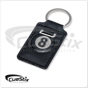 8-Ball Leather Keychain | Golden Break Billiards