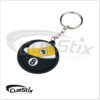 NIKC98 8/ 9 Ball Rubber Keychain | Golden Break Billiards