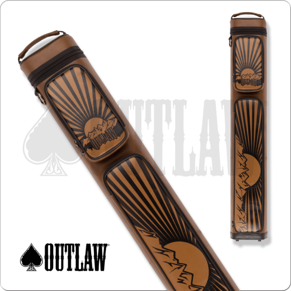 Outlaw - 3x5 - Tan Rising Sun - Hard Case