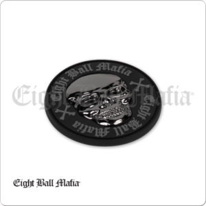 PMEBM02 Chrome Skull EBM Pocket Marker | Golden Break Billiards