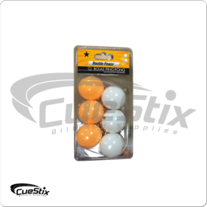 Ping Pong Balls – Pack of 6 | Golden Break Billiards