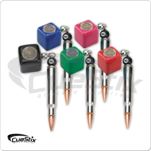 QCSBCS Square Silver Bullet Chalker w/ Scuffer | Golden Break Billiards