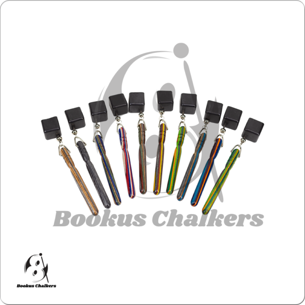 10 Assorted Wooden Chalkers – Square | Golden Break Billiards