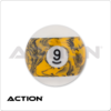 Black Marble Replacement Ball – #3 | Golden Break Billiards