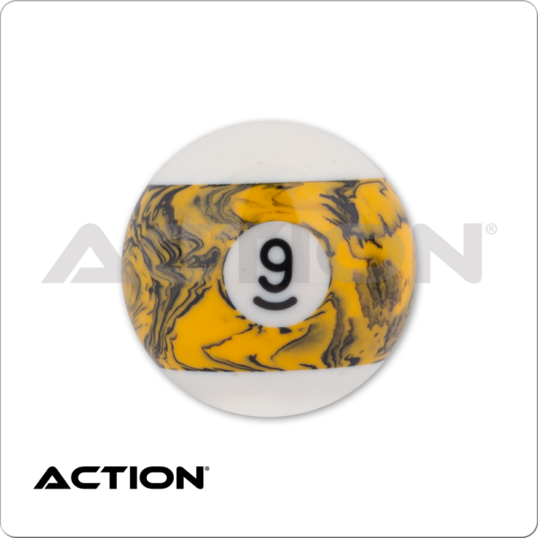 Black Marble Replacement Ball – #3 | Golden Break Billiards