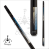 Scorpion – HD-Tech – Black w/ Red, White & Blue – with Wooden Shaft | Golden Break Billiards