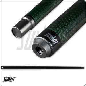 SUML20 Summit – Carbon – Green Fishtail – Butt Only | Golden Break Billiards