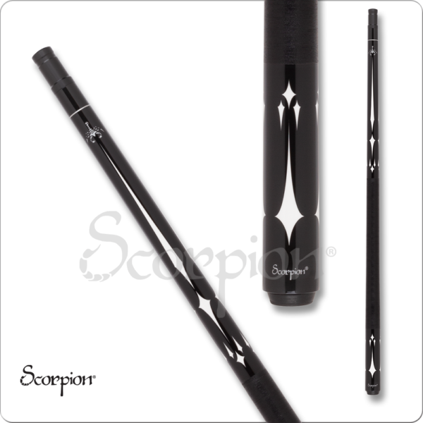 Scorpion – Black w/ White Diamonds | Golden Break Billiards