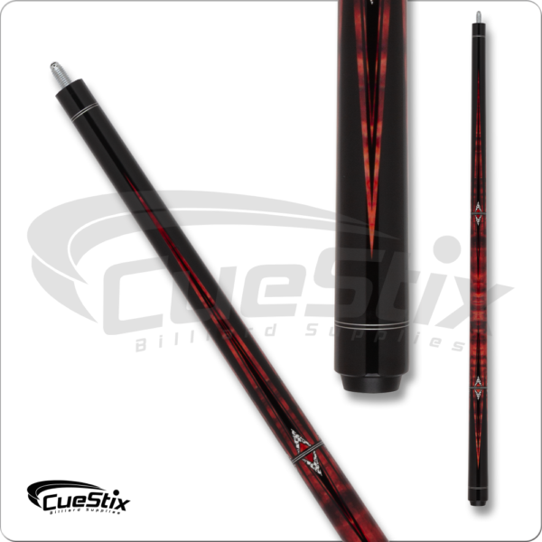 Talon – Amber Stained Tiger Maple w/ Black Points | Golden Break Billiards