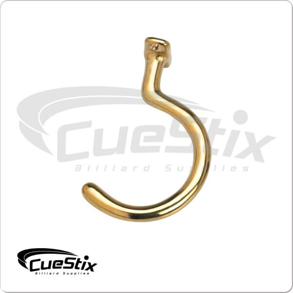 TPHKSF Small Brass Table Hook | Golden Break Billiards
