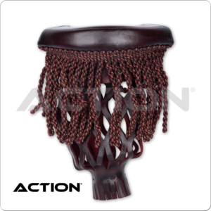 TPPK10 Burgundy Fringe Leather Pockets | Golden Break Billiards