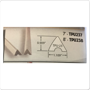 TPU238 U-23 Rubber Cushions – Set of 6 – 8ft | Golden Break Billiards