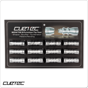 Cuetec Silver Bowtie Tip Tools – Card of 12 | Golden Break Billiards