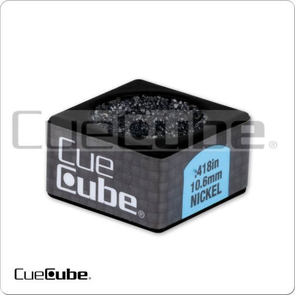 Cue Cube Color Nickel Keychain - Card of 18