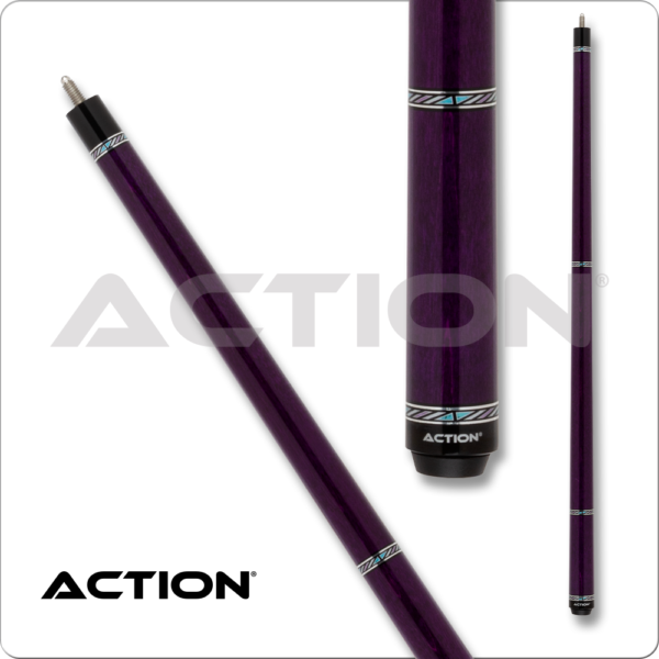 Action – Value – Purple w/ Blue & Silver Rings | Golden Break Billiards