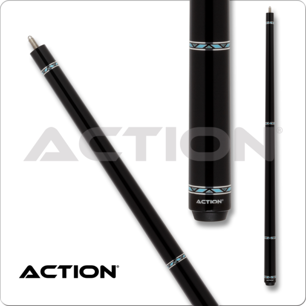 Action – Value – Black w/ Blue & Silver Rings | Golden Break Billiards