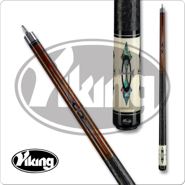 Viking - Brown w/ Abalone & Mirror Inlays