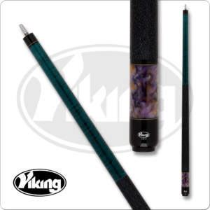 VIKB0308 Viking – Bedlam – Teal Stain w/ Water Lily Pearl | Golden Break Billiards