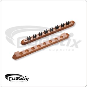 WR2P8 8 Cue Wall Rack w/ Clips | Golden Break Billiards