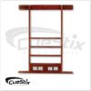 Score Counter Deluxe 6 Cue Wall Rack | Golden Break Billiards