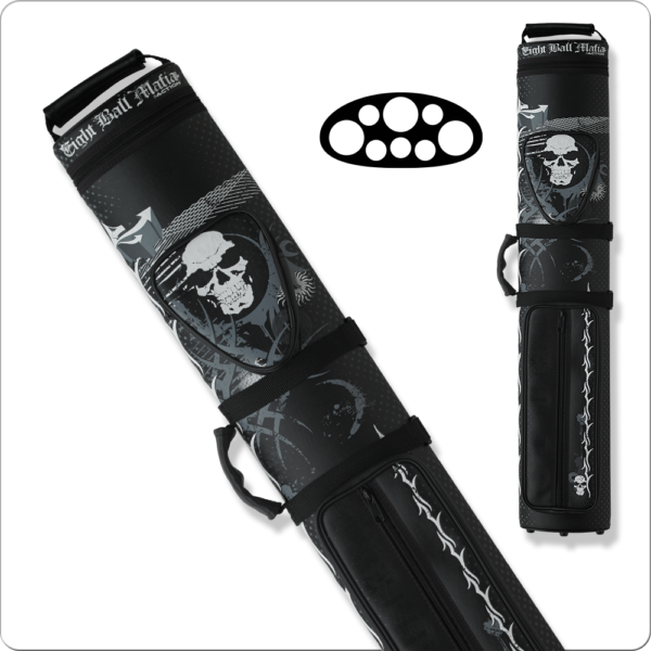Eight Ball Mafia – 3×5 – Skull & Flames – Hard Case | Golden Break Billiards
