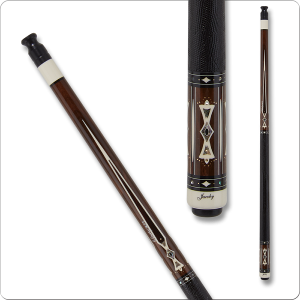 Jacoby – Cocobolo w/ Cream Floating Inlays – Leather Wrap | Golden Break Billiards