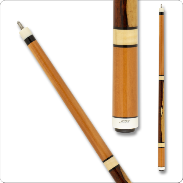 Joss – Cumaru w/ Maple Rings & Cocobolo Handle | Golden Break Billiards