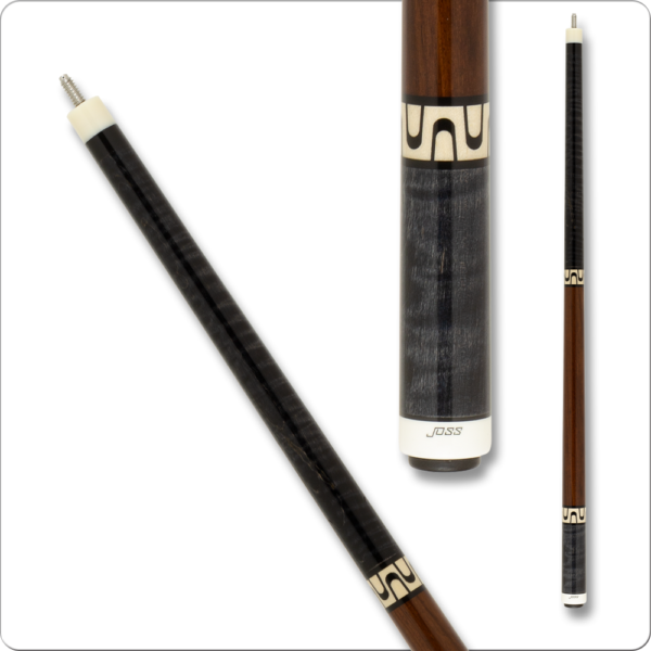 Joss – Smoke Maple w/ Inlayed Rings & Black Handle | Golden Break Billiards