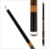 Joss – Black w/ Cumaru Handle & Inlay Lacewood Rings | Golden Break Billiards