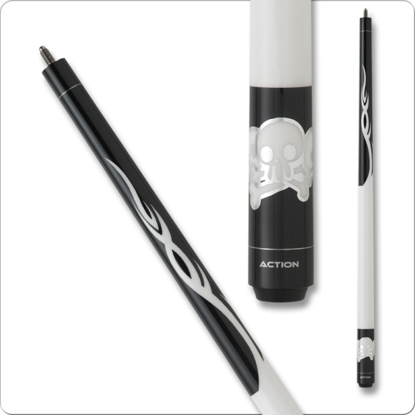Action – Junior – Black w/ Skulls – 52in | Golden Break Billiards