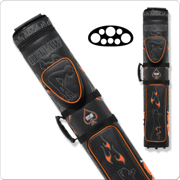 Outlaw – 3×5 – Stitch Ladies & Flames – Hard Case | Golden Break Billiards